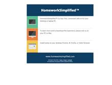 Tablet Screenshot of homeworksimplified.com